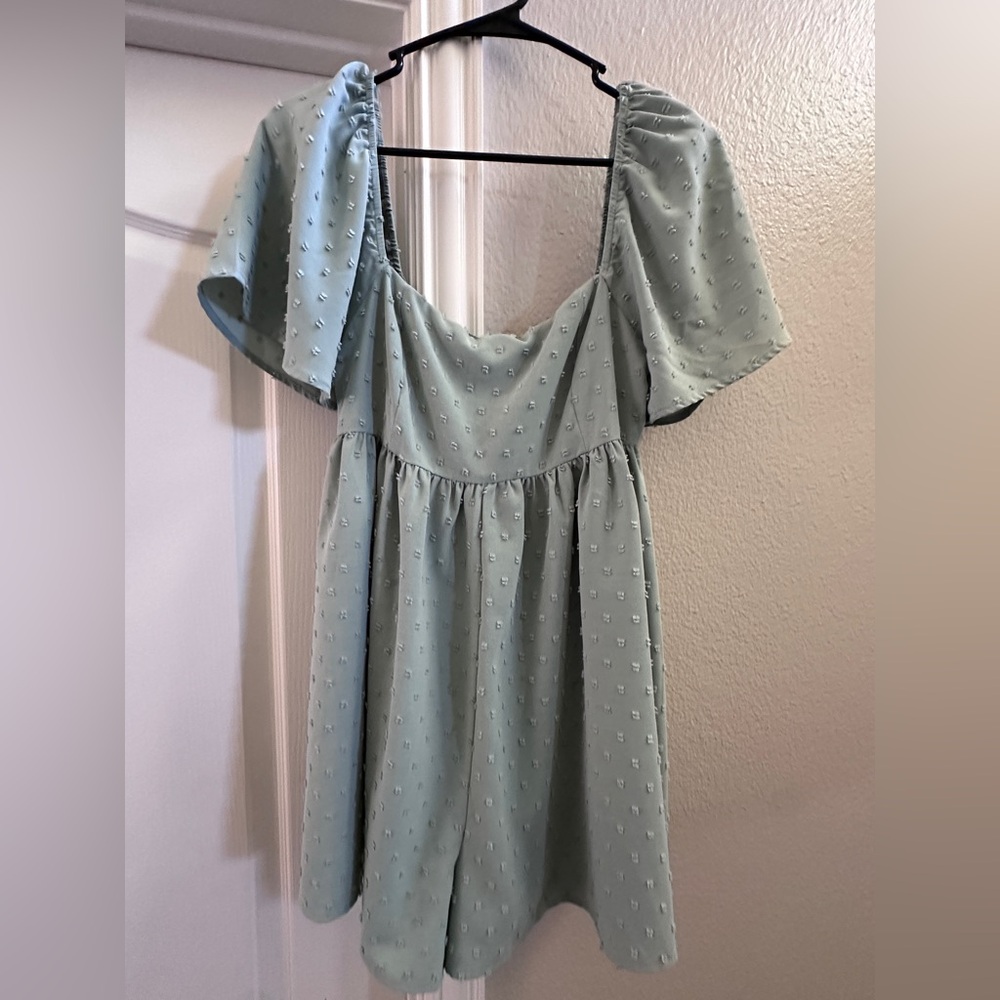 Altar'd State Textured Sage Romper